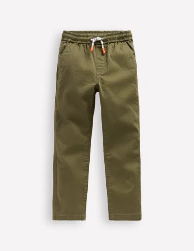 Boden Kids' Schmal Geschnittene Hose Zum Hineinschlüpfen-waldgrün In Green