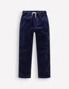 Boden Slim Pull On Trouserscollege Navy Cord Boys  In College Navy Cord