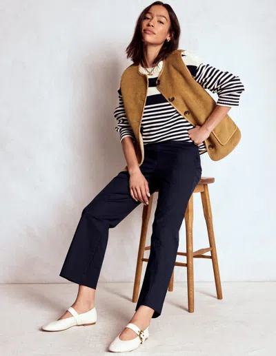 BODEN SMART 7/8 PANTS NAVY BODEN