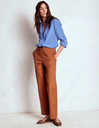 Boden Smart 7/8 Pants Russet  In Brown