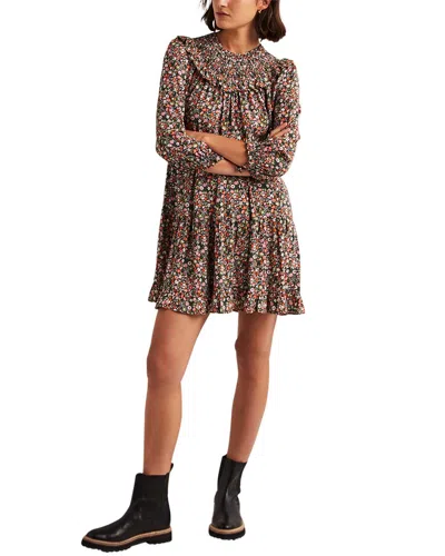 BODEN SMOCKED YOKE TIERED DRESS