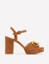 Boden Snaffle Trim Platform Sandal Tan Women  In Brown