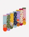 Boden Socken Im 7er-pack-herbsttiere In Multi