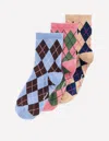 Boden Socken Mit Argyle-muster Im 3er-pack-argyle In Multi