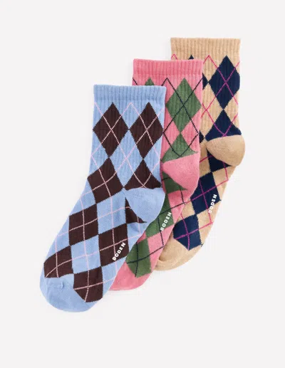 Boden Socken Mit Argyle-muster Im 3er-pack-argyle In Multi