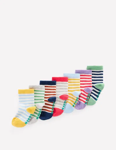 Boden Socks 7 Pack (baby Boy)stripes Boys  In Multi