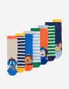 Boden Socks 7 Pack Dog Stripe  In Multi