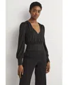Boden Sparkle Cropped Blouson Top
