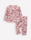 Boden Spielset Aus Geripptem Jersey-nebliges Mauve Vintage-beere In Multi