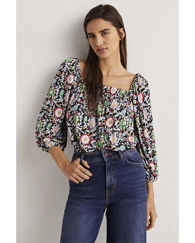 Boden Square Neck Swing Jersey Top In Multi