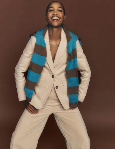 Boden Stamford Cordblazer | Grösse 30 In Neutral