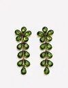 Boden Statement Jewel Drop Earrings Green  In Green