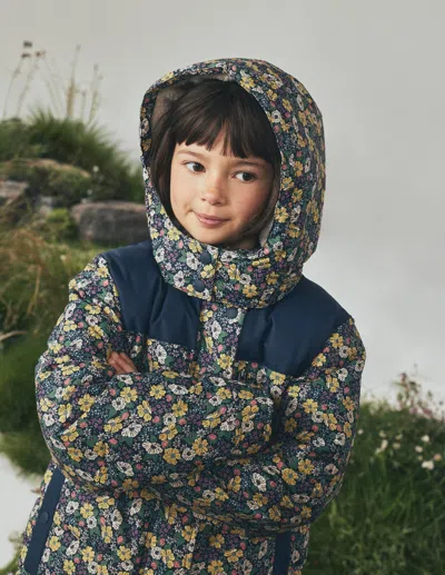 Boden Kids' Steppmantel Mit Teddyfellfutter In Blau | Grösse 98 In Blue