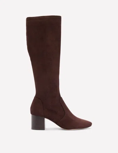 Boden Stretch Knee Heel Boots Chocolate  In Brown