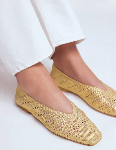 Boden Strick-ballerinas In Antikes Messing | Grösse 41 In Multi