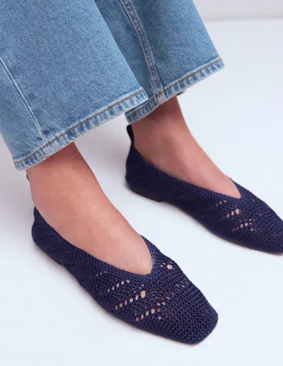 Boden Strick-ballerinas In Blau | Grösse 41 In Blue