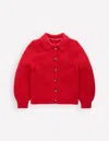 Boden Strickjacke Mit Kragen Und Motiv-lackrot In Red