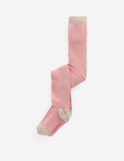 Boden Kids' Strumpfhose Mit Glitzerdesign-rosa In Pink