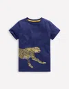 Boden T-shirt Mit Superstitch-design-steuerbordblau Gepard