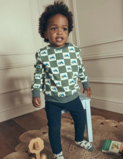 Boden Babies' Sweatshirt & Leggings Im Set In Grün | Grösse 68 In Multi