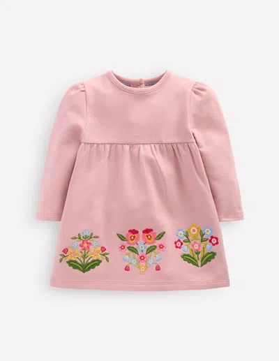 Boden Babies' Sweatshirt Dress Vintage Pink