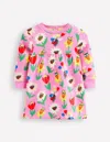 Boden Sweatshirt Dresssugared Lilac Spring Garden Girls  In Sugared Lilac Spring Garden
