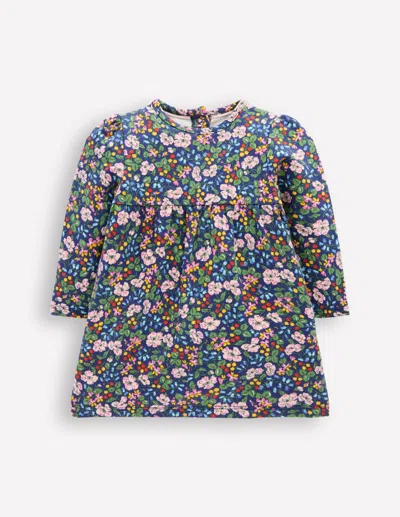 Boden Babies' Sweatshirt-kleid-dämmerlicht Beere Blumenmuster In Multi