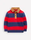 Boden Sweatshirt Mit Kragen-mohnblumenrot/steuerbordblau In Red