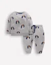 Boden Sweatshirt-spielset-grau Meliert Welpe In Gray