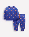 Boden Sweatshirt-spielset-blau Füchse