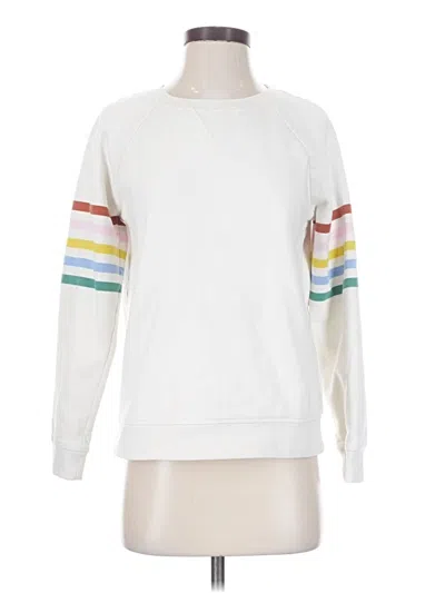 Pre-owned Boden Sweatshirt In White
