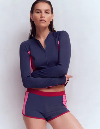 Boden Swim Shorts Navy, Colourblock  In Blue