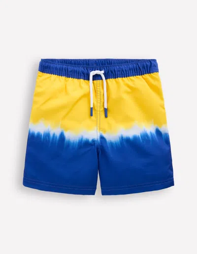 Boden Kids' Swim Shortstie Dye Boys  In Blue