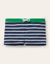 Boden Swim Trunksnavy Blue/white Boys  In Navy Blue/white