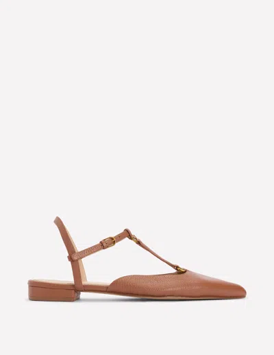 Boden T Bar Point Flats Tan  In Brown