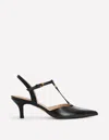 Boden Spitze Absatzschuhe Mit T-steg-schwarz In Black