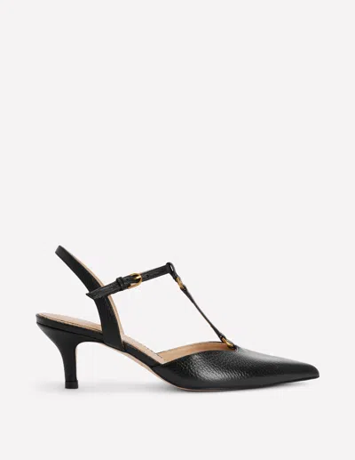 Boden Spitze Absatzschuhe Mit T-steg-schwarz In Black
