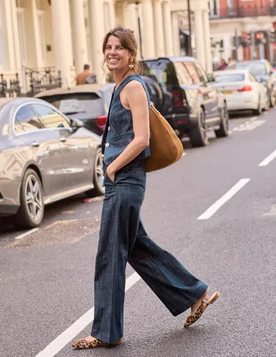 Boden Taillierte Twill-weste-indigo In Blue