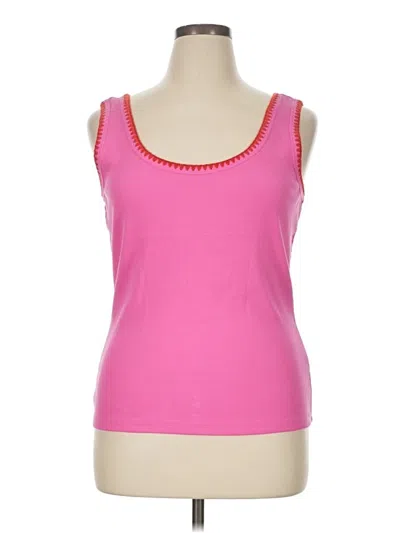 Pre-owned Boden Tank Top Pink Sweetheart Neckline Tops