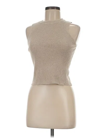 Pre-owned Boden Tank Top Tan Halter Neckline Tops In Brown