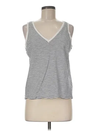 Pre-owned Boden Tank Top White Plunge Neckline Tops
