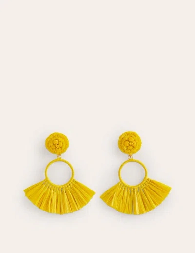 Boden Tassel Ring Earrings Warm Sunshine Yellow Women  In Gold