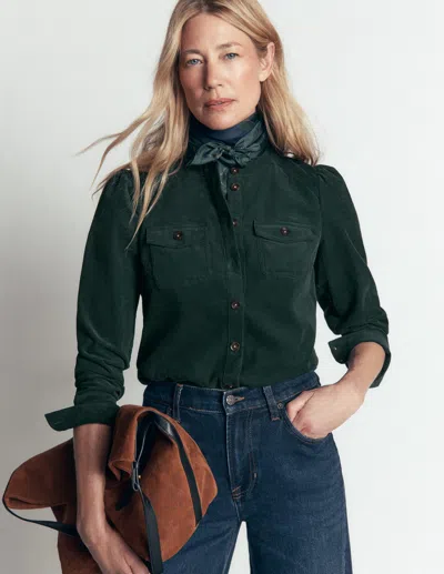 Boden Thea Cordhemd In Blau | Grösse 30 In Green