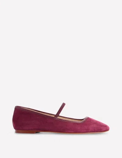 Boden Thea Mary Jane Ballet Flats Oxblood  In Burgundy