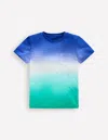 Boden T-shirt Mit Batikmuster-leuchtendes Blau/aquamarinblau In Multi