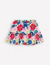Boden Tiered Jersey Skort-multi Pop Flower Female  In Multi