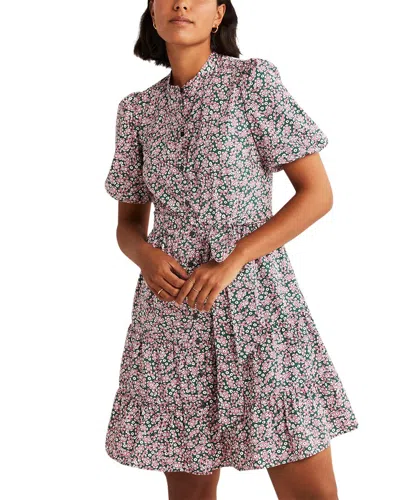 Boden Tiered Shirt Dress In Green