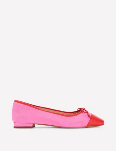 Boden Toe Cap Ballet Flat Festival Pink Women
