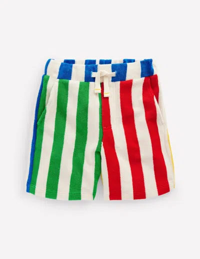 Boden Kids' Towelling Shortshotch Potch Stripe Boys  In Multi