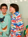 Boden Towelling Zip Up Throw On Ivory Riso Shark Boys  In Multi